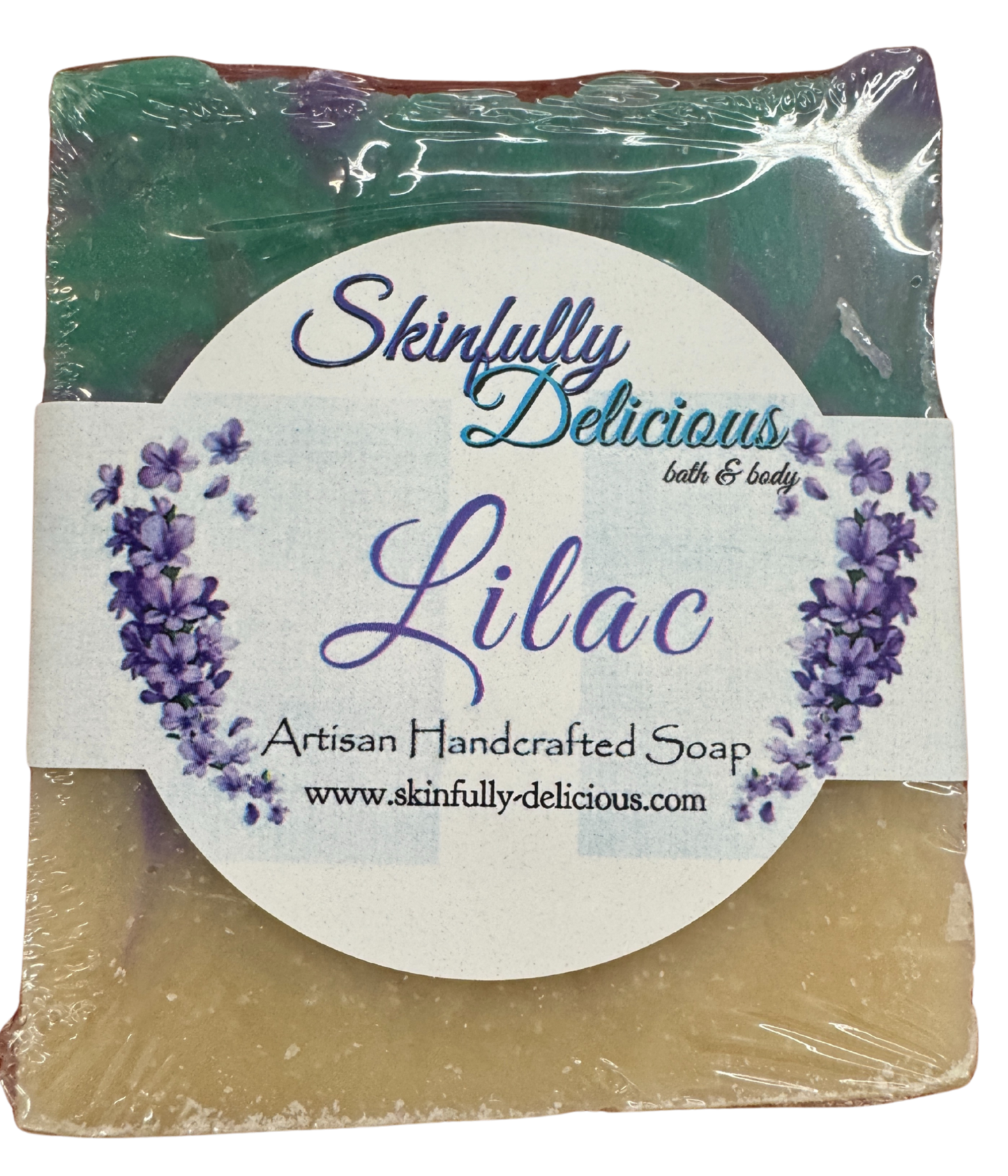 Skinfully Delicious Lilac Bar Soap 150g - Artisan Handcrafted with Coconut & Olive Oils for Freshly Blooming Lilac Aroma