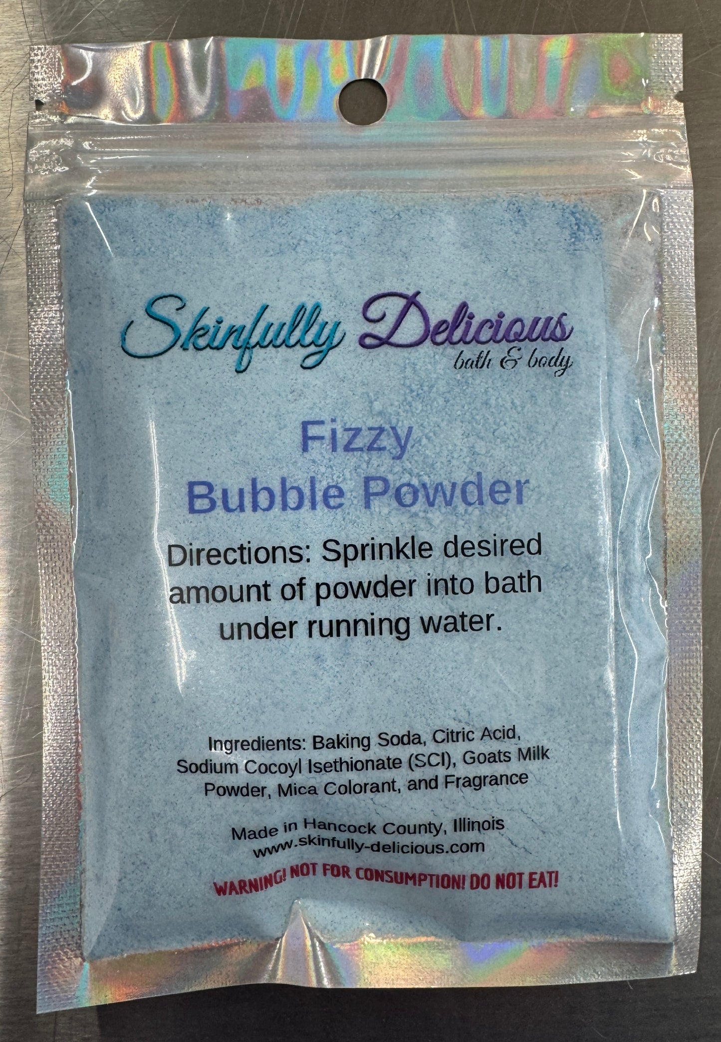 Fizzy Bubble Bath Powder (SMALL) 3oz package