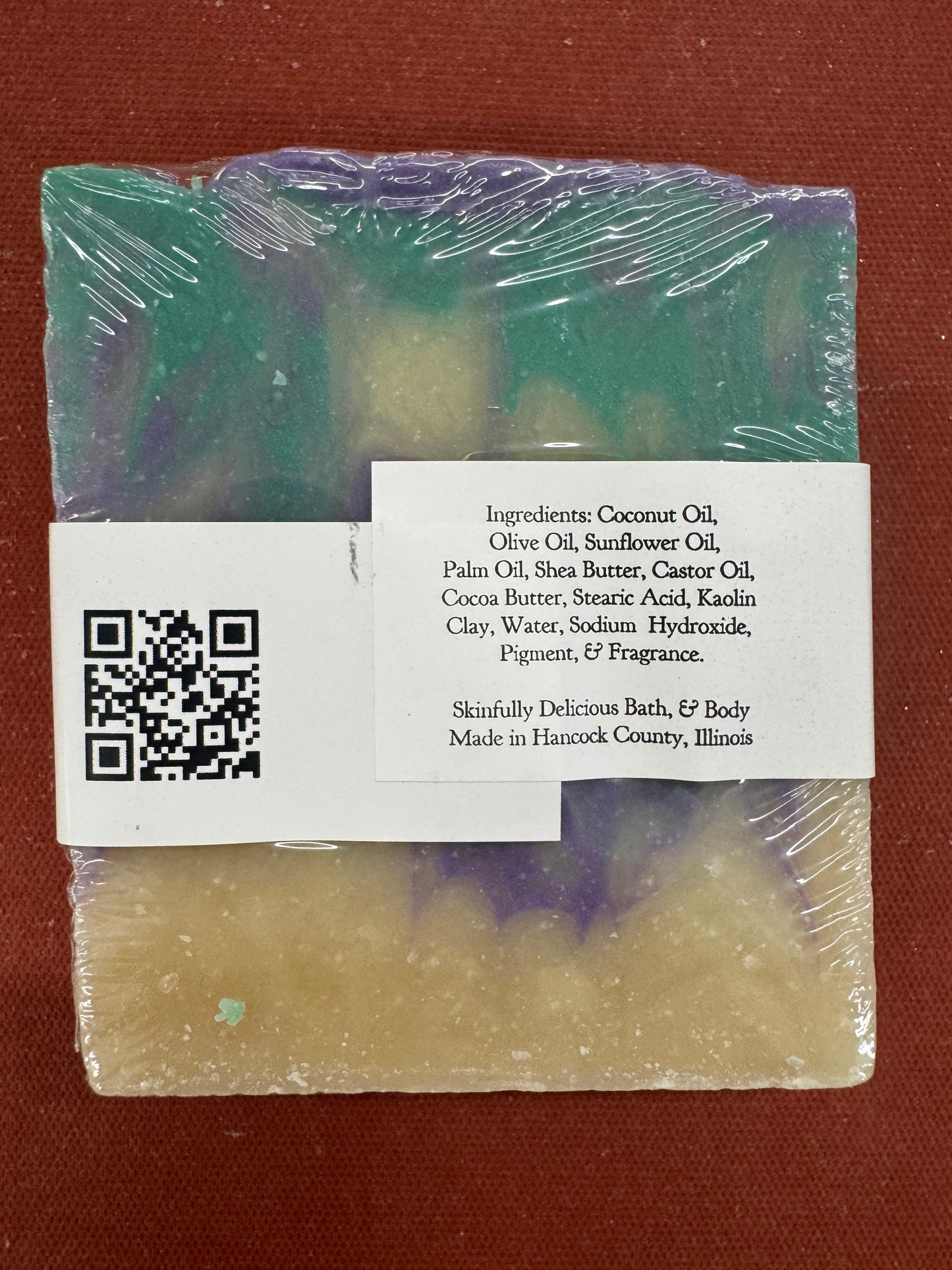 Skinfully Delicious Lilac Bar Soap 150g - Artisan Handcrafted with Coconut & Olive Oils for Freshly Blooming Lilac Aroma