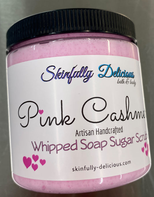 Whipped Soap Sugar Scrub - Pink Cashmere