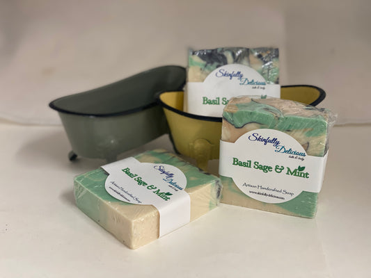 Basil Sage & Mint Bar Soap